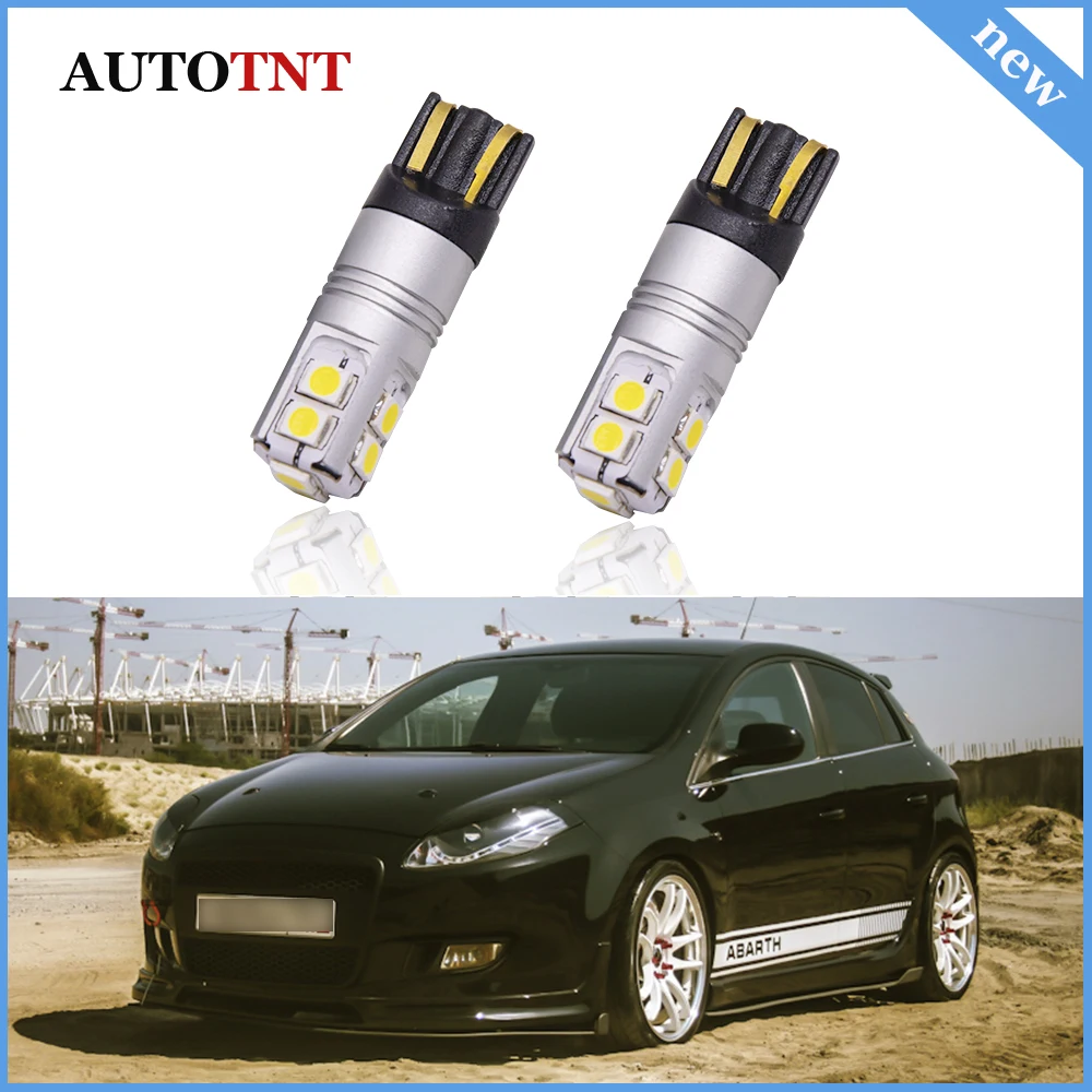 T10 W5W LED Auto Lamp Bulb Light canbus no error for FIATGrande Punto Linea Marea Multipla Palio Mark 1 2 3 Panda Punto Evo