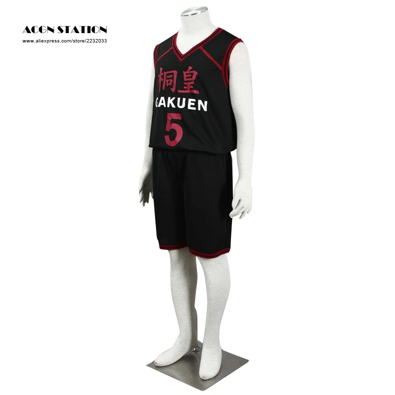 Free Shipping Anime Jersey Kuroko No Basuke Cosplay Costume Too Gakuen School Basketball Team Sport Outfit Aomine Daiki Jersey