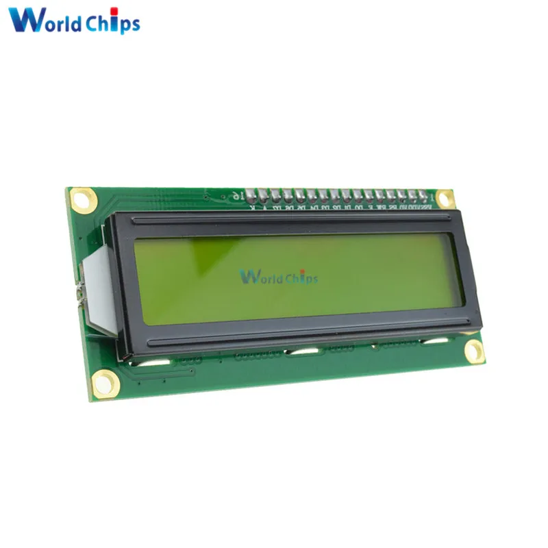 Módulo de placa de interfaz serie IIC/I2C/TWI/SPI + módulo LCD1602 1602, pantalla amarilla, pantalla LCD de 16x2 caracteres, 5V para arduino