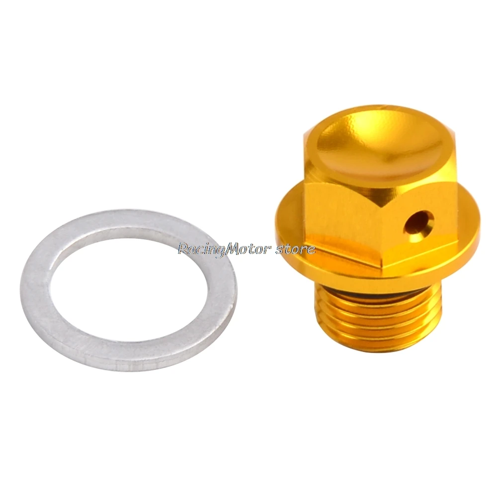 M12xP1.5 Magnetic Oil Drain Screw Plug Bolt Oil Drain Sump Nut For Suzuki RM125 RM250 RMZ250 DRZ70 DRZ100 DRZ250 DRZ400S/E/SM #9