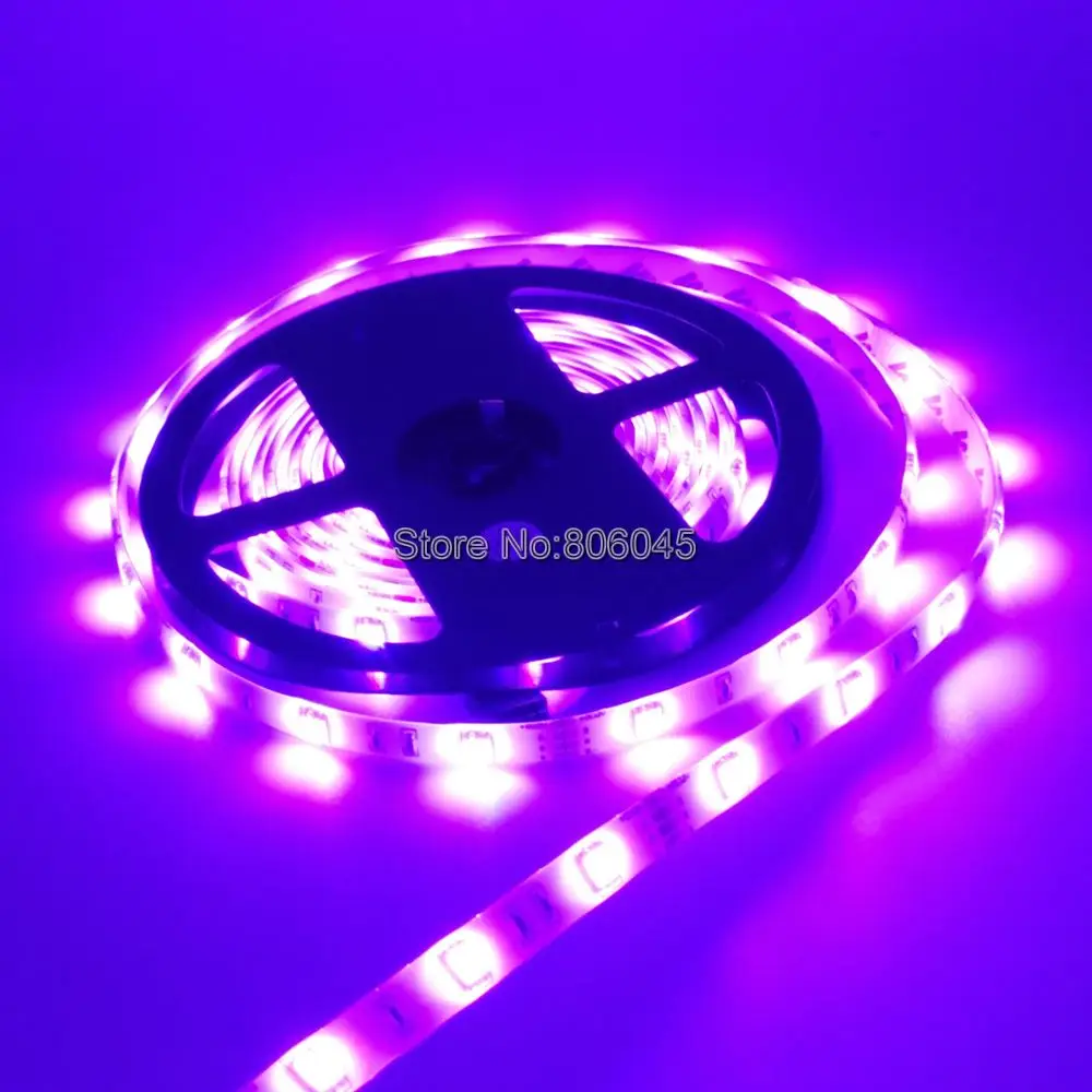 Imagem -05 - Fita de Led 5m 12v dc Smd 5050 30led m 150leds Ip20 Ip65 à Prova Dágua Branco Quente 5050 Rgb Flexível Faixa de Led