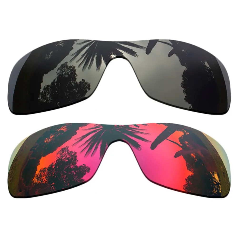 

(Black+Midnight Sun Mirrored Coating) 2-Pieces Polarized Replacement Lenses for Antix Frame 100% UVA & UVB Protection