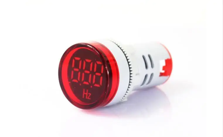 5pcs mini digital display AC frequency meter AD16-22Hz AD16-22DHz  AD16-22HZM 20-75hz LED indicator lamp 22mm