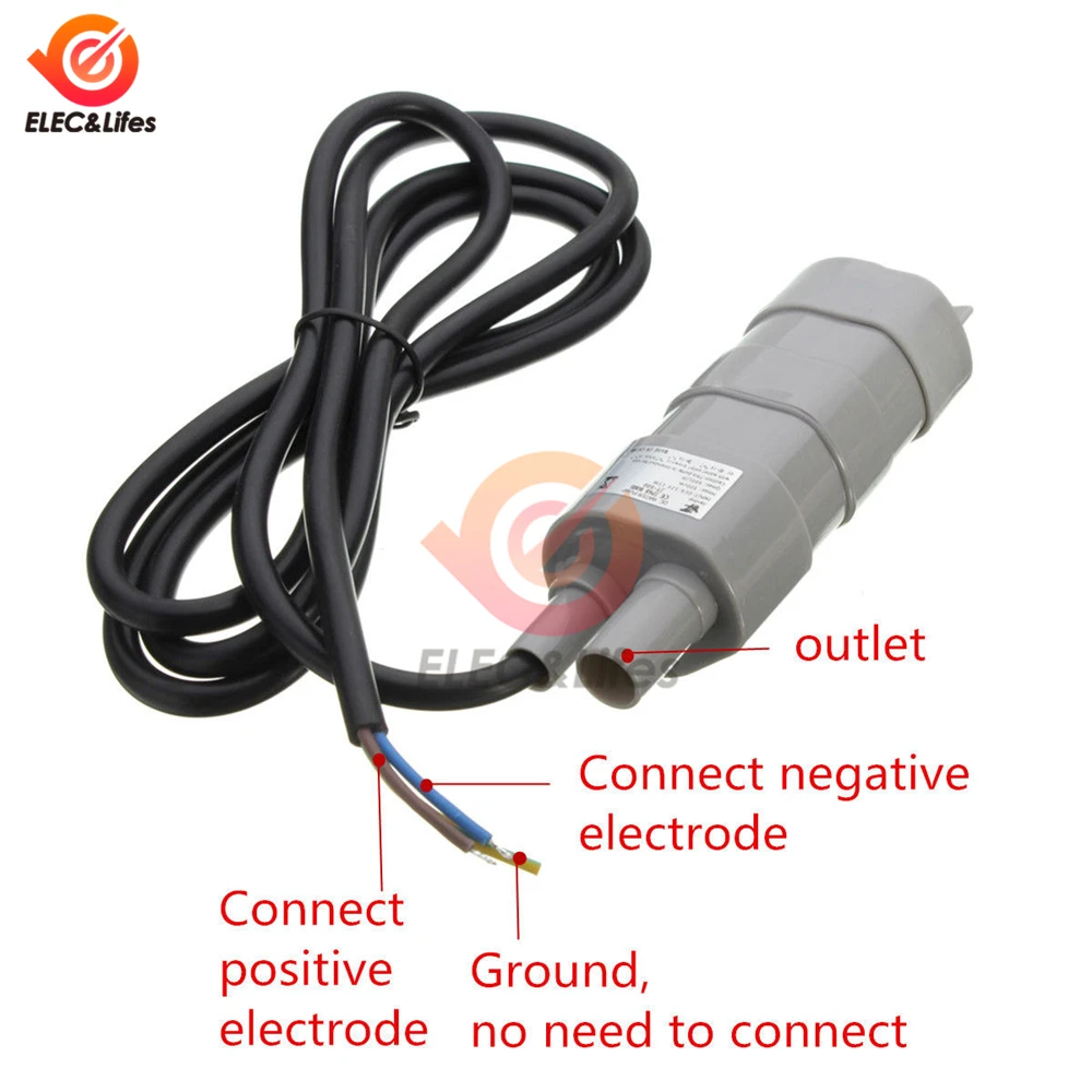 Pompe idrauliche trifase del Micro motore per lo stagno del carro armato di pesce dell'acquario JT-500 600L/H 5M pompa idraulica sommergibile ad alta pressione di cc 12V 24V