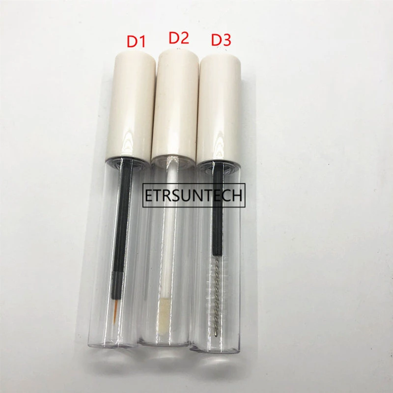 100pcs 10ML Cosmetic Clear Mascara Tube, DIY Empty Beauty Lip Gloss Bottle, Makeup Eyeliner Refillable Containers F2958