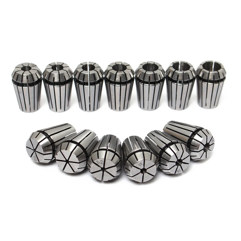 1pcs ER16 1-10MM 1/4  6.35 1/8 3.175 1.5 2.5 Spring Collet High Precision Collet Set For CNC Engraving Machine Lathe Mill Tool