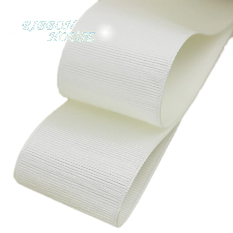 (10 meters/lot) 40mm Cream White Grosgrain Ribbon Wholesale gift wrap Christmas decoration ribbons