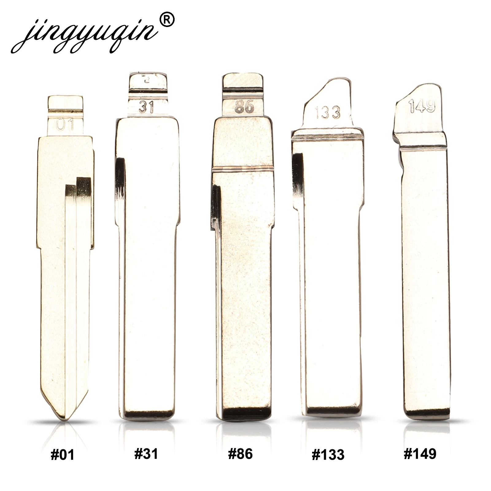 

Jingyuqin #01 #31 #86 #133 #149 лезвие автомобильного ключа для Audi VW Polo Passat B5 Tiguan Golf Santana сидение Bora Skoda HU66 заготовка автомобильного ключа