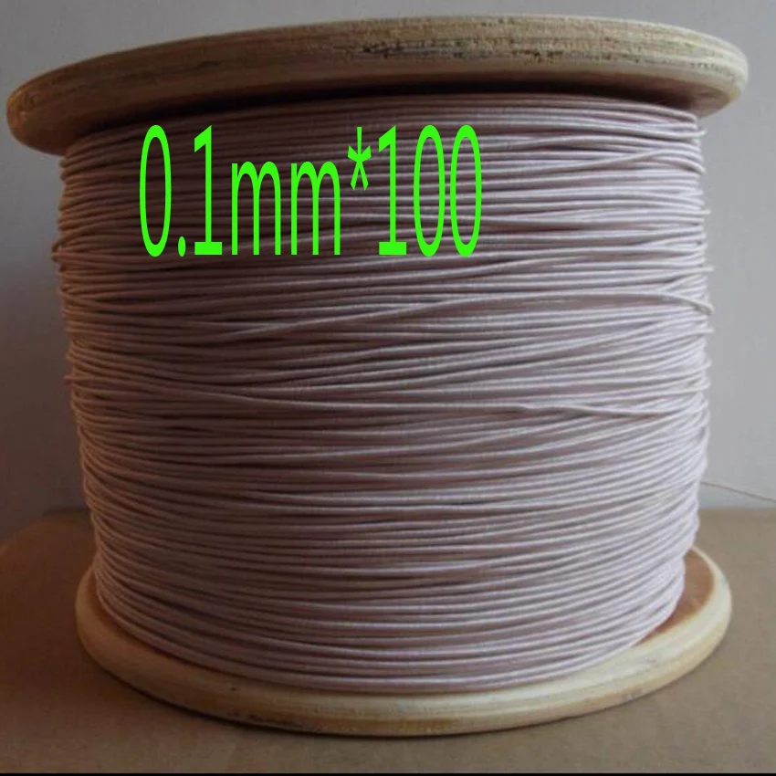 

cltgxdd 1.3mm 0.1mmX100 strands, Mine antenna Litz wire,Multi-strand polyester silk envelope braided multi-strand wire