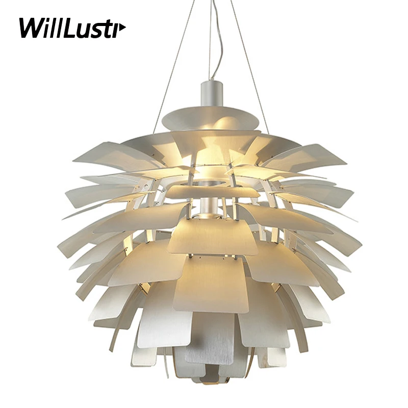 Aluminum Pinecone Pendant Light Suspension Lamp Hotel Hall Office Meeting Room Shop Mall Bar Hanging Lighting Ceiling Chandelier