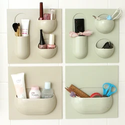 Dual Strong Suction Cup Bathroom Shelf Kitchen Storage Wall Mounted Holder Bathroom Wall Rack Shower Lotion Organizer Shelf 3662