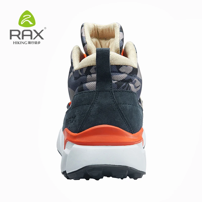 Rax 2018 Winter New Style Hiking Shoes Men Warm Snow Boots Sneakers for Men Outdoor Sports Walking Mountaining Shoes Breathable