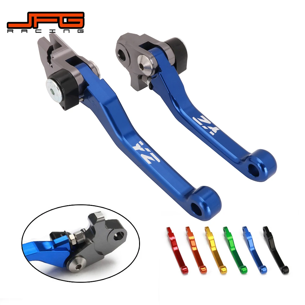 Alavanca de freio e embreagem dobrável cnc, para yamaha, yz125, yz250, yz, 125, 250, 08-14, yz250f, yzf250, 07-08, yz450f, yzf450, 08