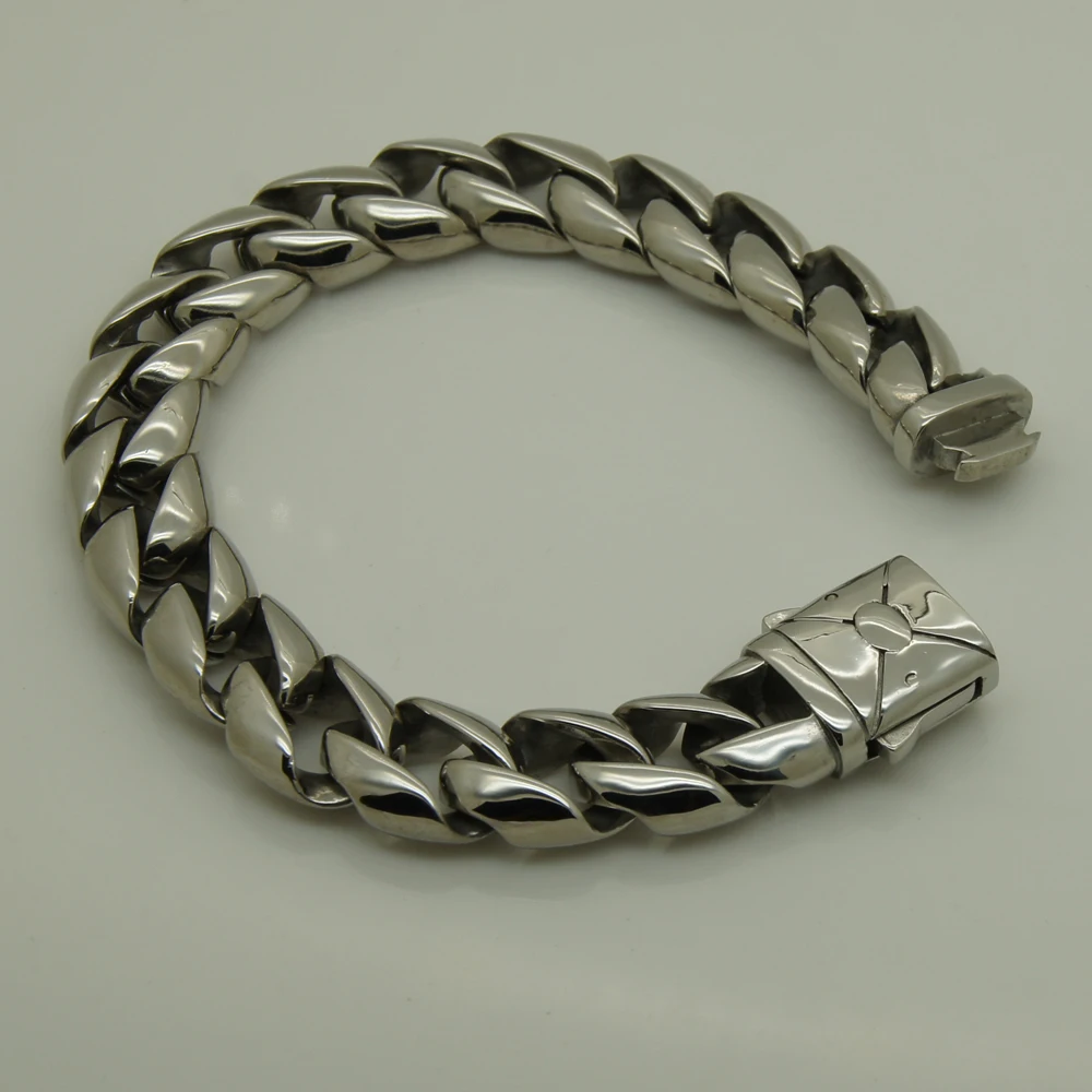 

punk cool men/boy's stainless steel chain bracelet men jewelry bracelets bangles