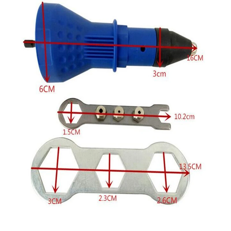 Điện Đinh Tán Súng Kéo Adapter Điện Kéo Đinh Tán Chuyển Đổi Adapter Điện Đinh Tán Hạt Súng Tán Đinh Khoan, Bộ Chuyển Đổi Hạt Dụng Cụ