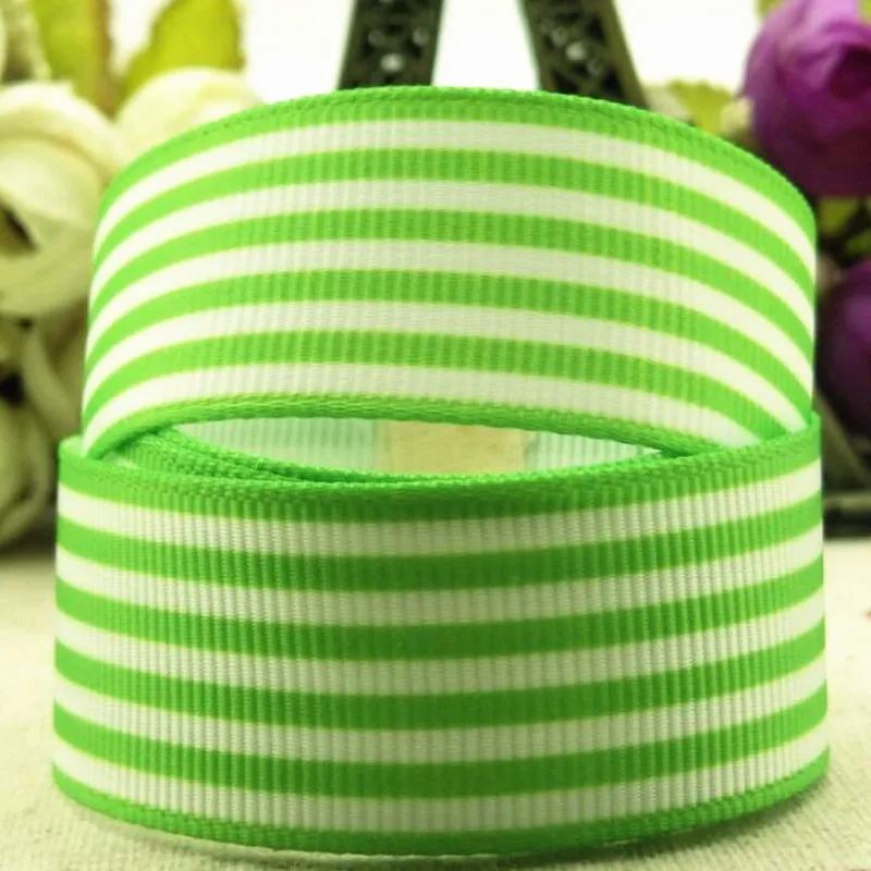 10 YardS 25MM stripe cartoon ribbonDIY hand material shoulder strap gift wrap with bow. Grosgrain ribbons belt