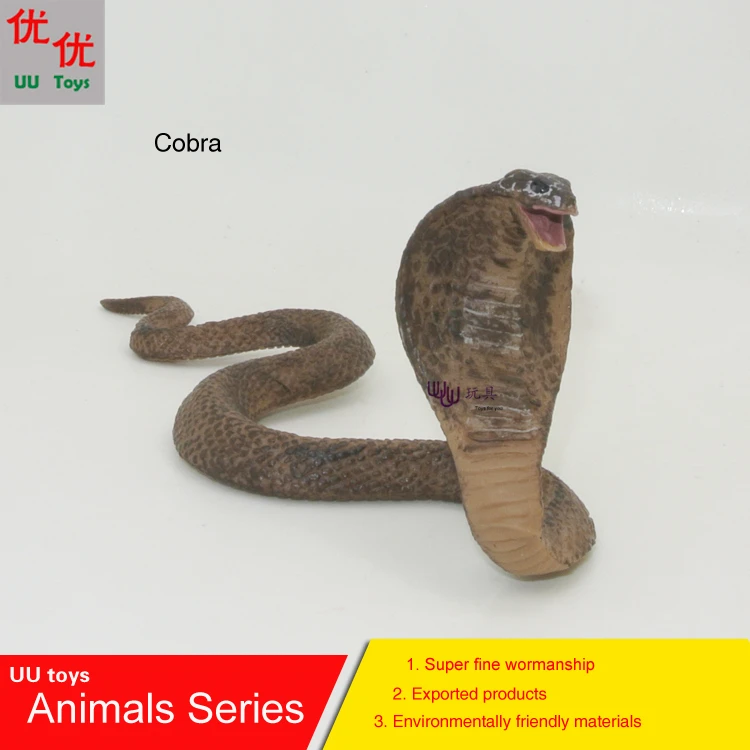 Hot toys:Big Cobra Snake Simulation model  Animals   kids  toys children educational props