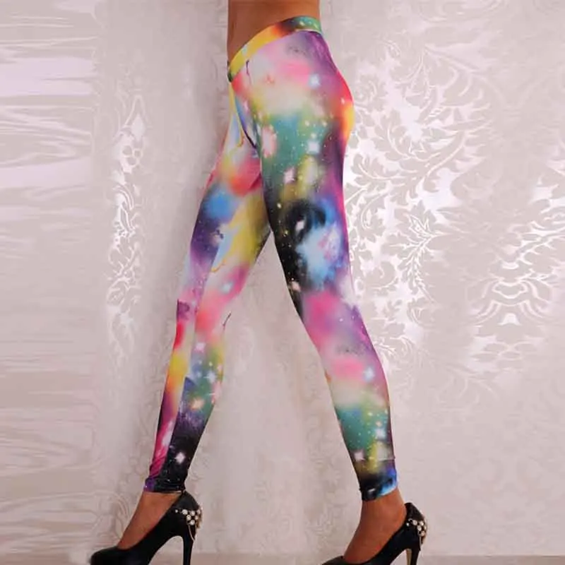 New 3D Print Galaxy Leggings Fitness Legins Gothic Fashion Slim Sexy Leggings Woman Leggins Push Up