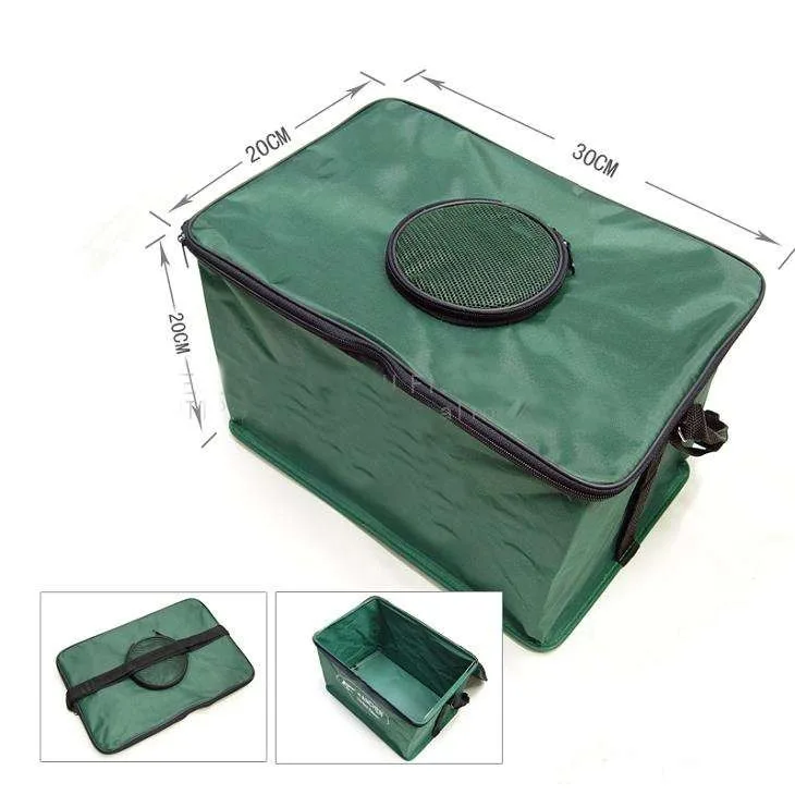 Covered Canvas Folded Small Water Tank Portable Retraction Fishing Bucket Gear Fish Exploring Ability Developingunisex 2020