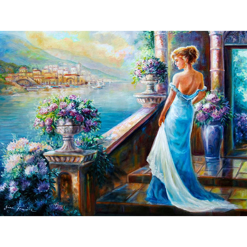 

Diamond Painting Diy Diamond Embroidery Mosaic Seaside Sexy Beauty Picture Rhinestone Handmade Kits Pattern Home Decor KBL