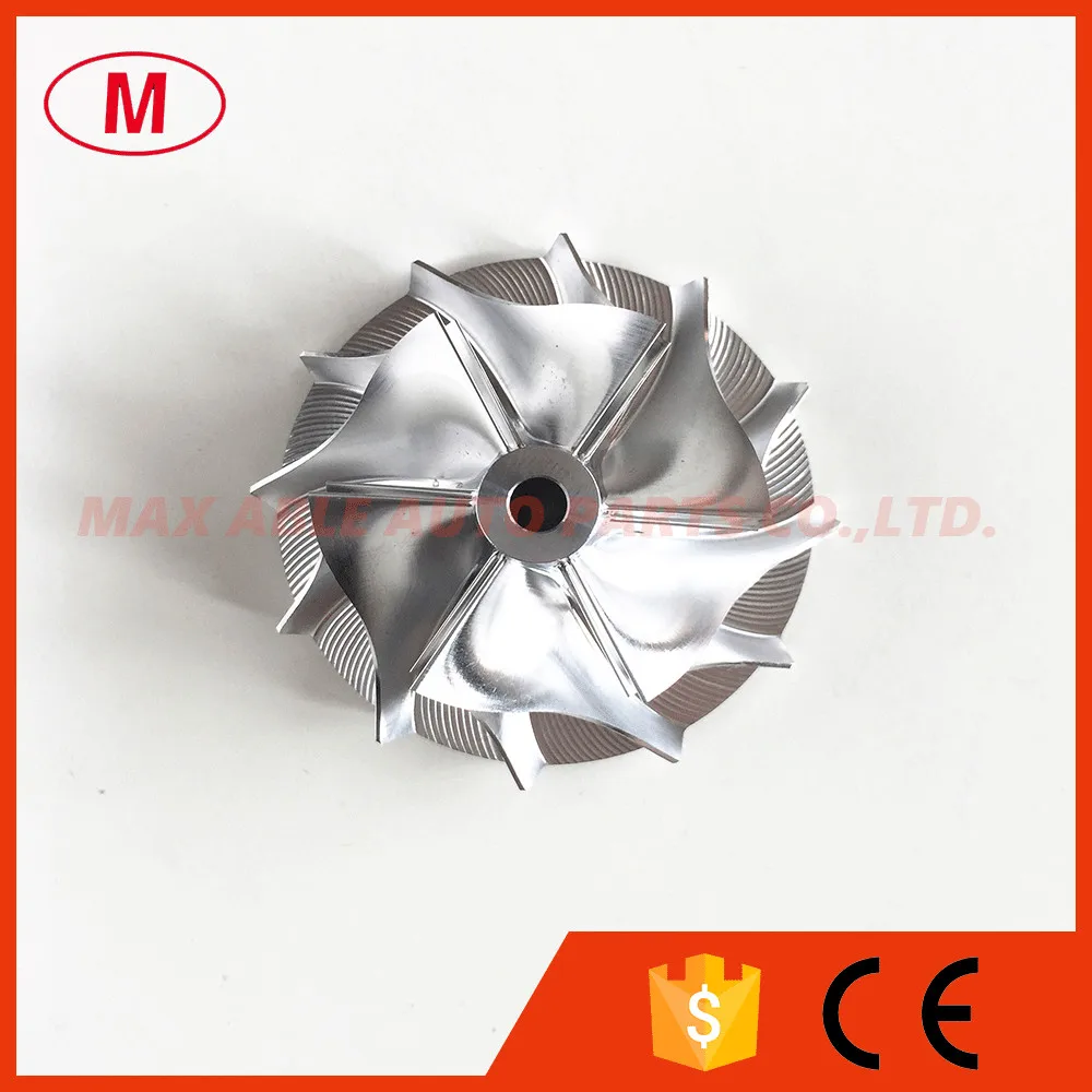 TD04HL 13T 40.61/56.02mm 6+6 blades Turbo Billet compressor wheel/Aluminum 2618/Milling compressor wheel for 49377-04200HF