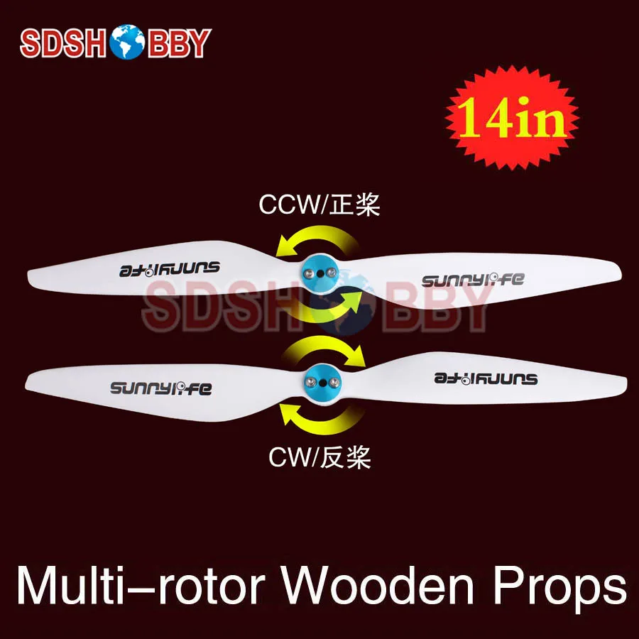 Sunnylife 14x4.5in Multi-rotor Propellers / 14*4.5in CW & CCW Propellers 1445-One Pair