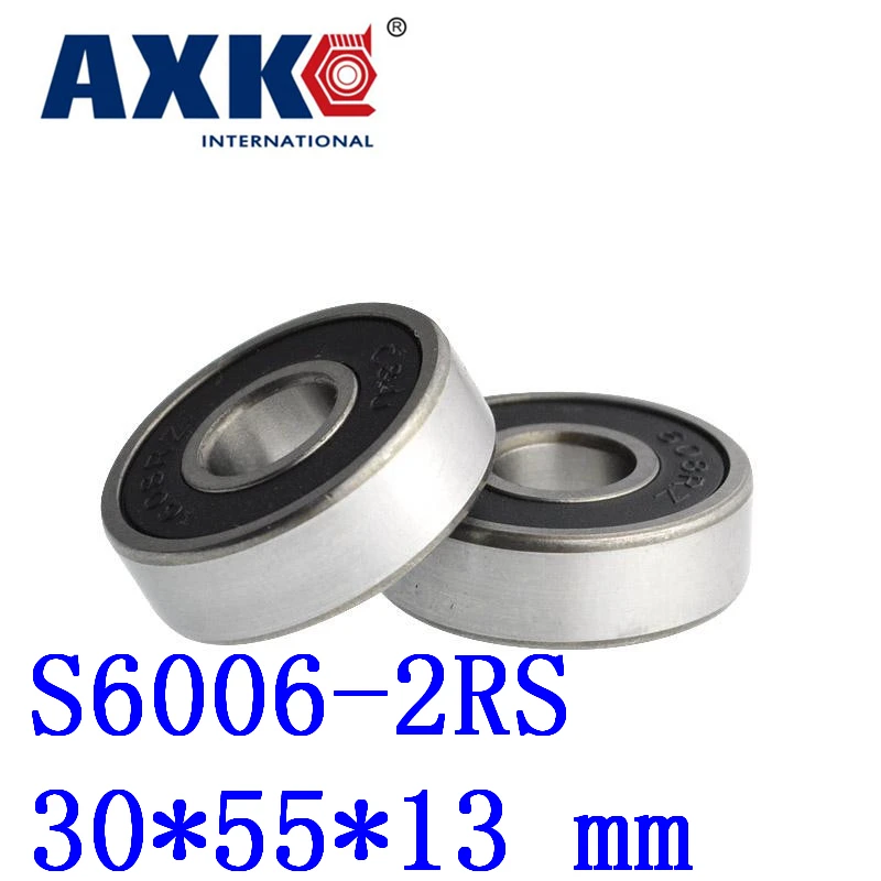 

2023 Rolamentos 2pcs Free Shipping Sus440c Environmental Corrosion Resistant Bearings (rubber Seal Cover) S6006-2rs 30*55*13 Mm