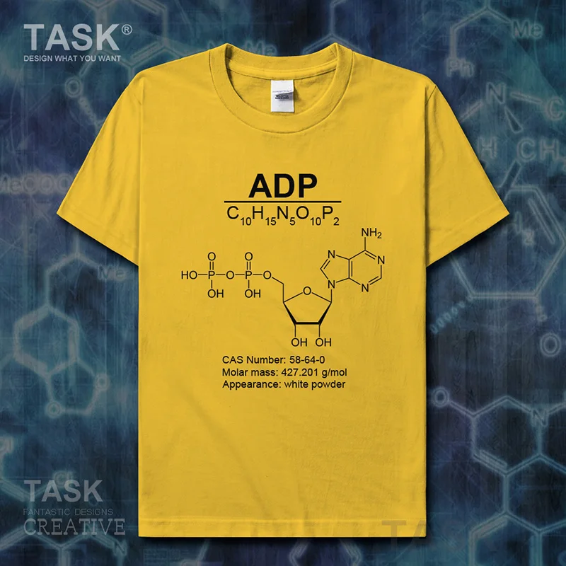 ADP Molecular Formula Chemistry Subject t shirt mens clothes Short sleeve t-shirt new Tops sweatshirt casual  jerseys sports 01