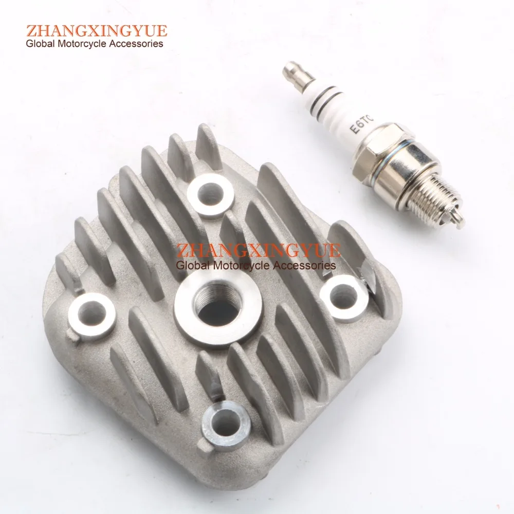 40mm 47mm 1PE40QMB CYLINDER HEAD+ E6TC spark plugs for PGO Big Max 50 AC G Max 50AC Hot 50AC PMX 50 AC Tornado 50 AC 2T