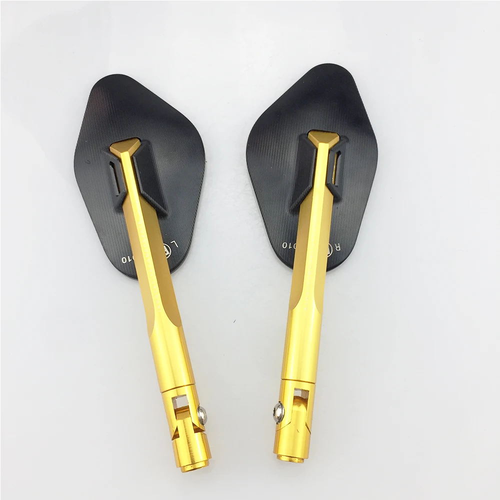 CNC Aluminum alloy Modified rearview mirror Side Mirrorr Motorcycle Gold Rear View Mirrors For Kawasaki VN Serie VERSYS KLX