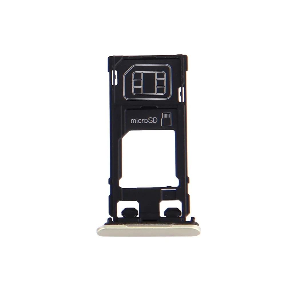 IPartsBuy SIM Card Tray + Micro SD Card Tray + Khe Cắm Thẻ Nhớ Cảng Bụi Cắm đối với Sony Xperia X (duy nhất SIM Phiên Bản)