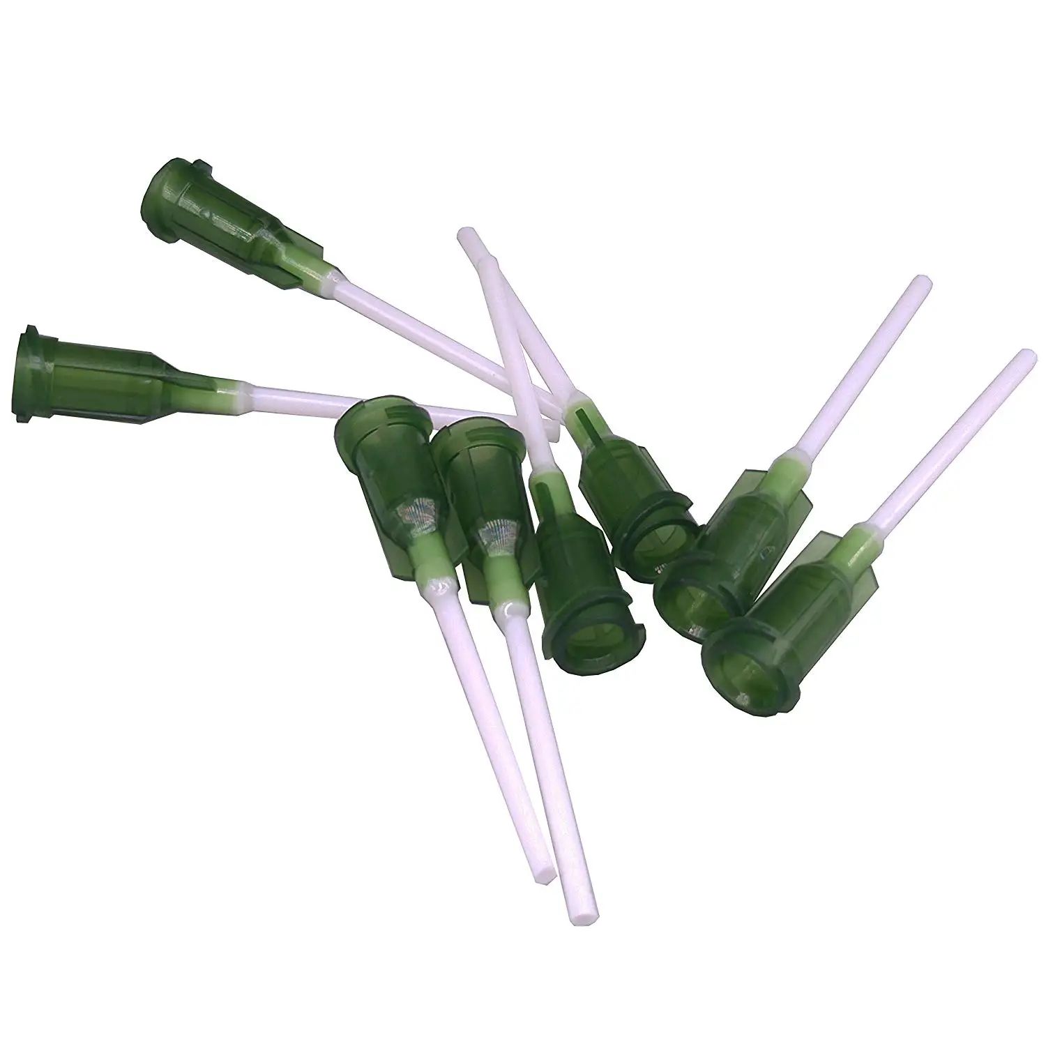 Syringe Dispensing Needles with Luer Lock 14 G x 1 Inch Length, PP Heat-Resistant Plastic Blunt Tip,Screw Interface,Pack of 100