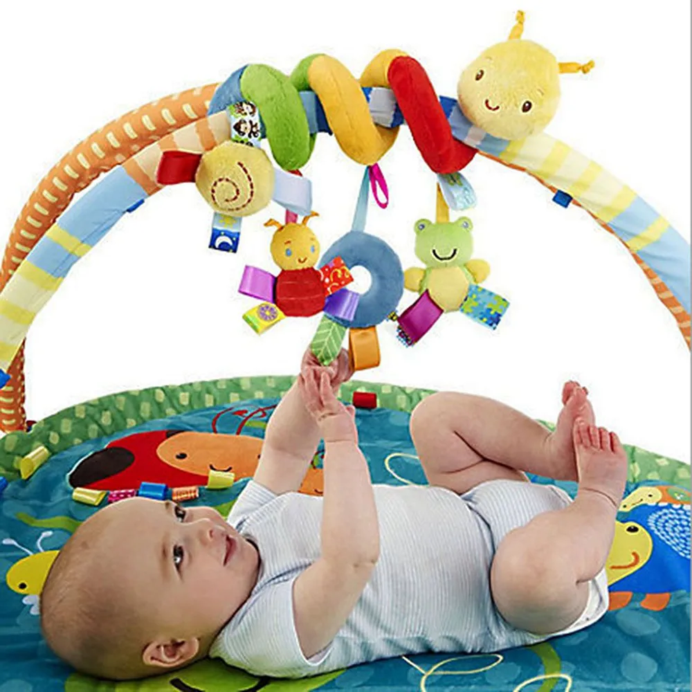 ทารกกิจกรรม Babyplay เกลียวเตียงและรถเข็นเด็กของเล่นอุปกรณ์ BB Kawaii แขวนเปล Rattle เด็กของเล่น Juguetes