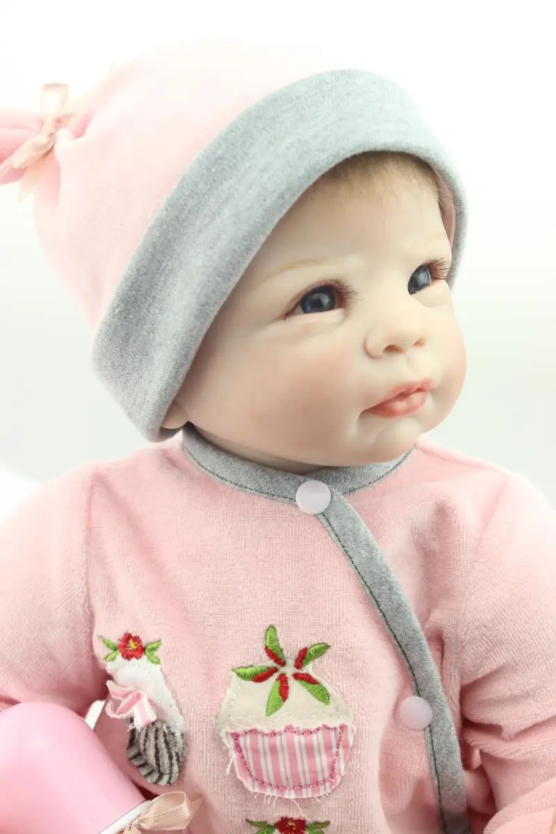 Doll bebe reborn 22 inch 55cm soft silicone reborn babies alive real doll for children birthday gift toys