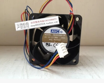 

AVC 6038 6CM 12V 1.80A 2B06038B12S 4P dual ball big air fan