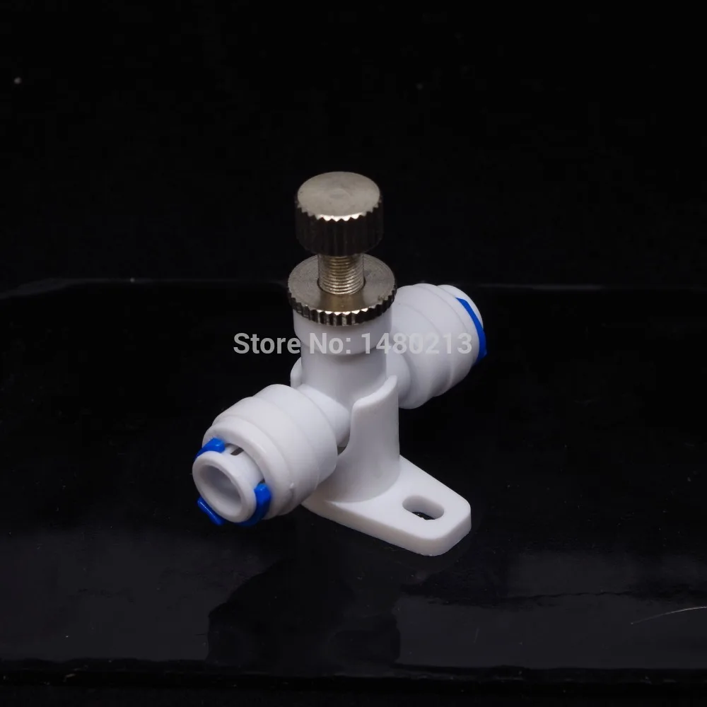 1/4" Tube OD Flow Control Valve Membrane Water Purifier Adjust Valve Aquarium RO Water Filter Reverse Osmosis System