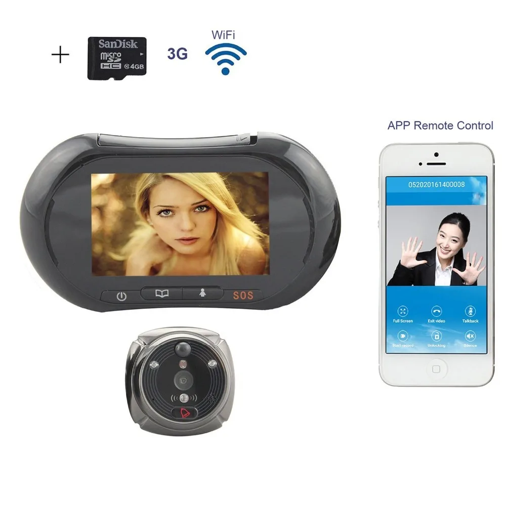 WiFi Digital Peephole Door Viewer - Willful 3.7