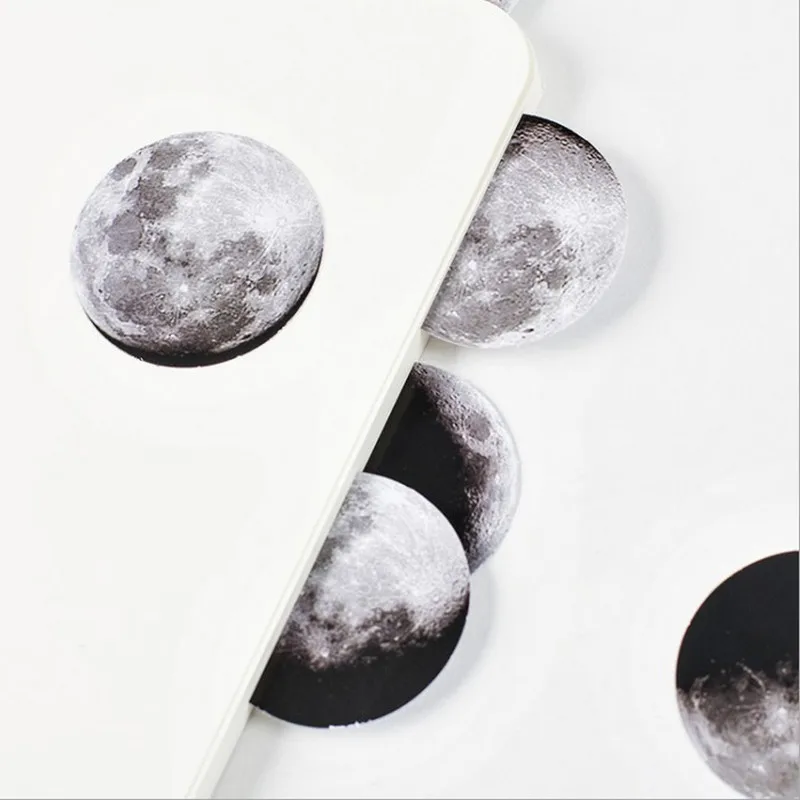 45pcs/pack Planet Moon Cycle Label Stickers Decorative Stationery Stickers Scrapbooking DIY Diary Album Stick Label