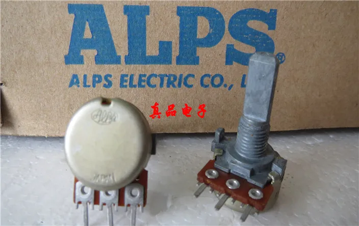 

[VK] ALPS type 16 Japan imported B20K with single point audio volume potentiometer handle length 20MM half handle switch