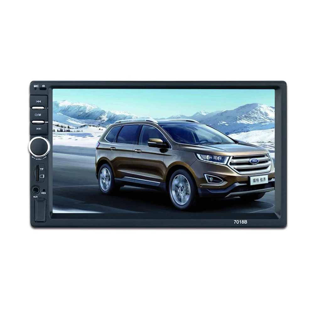 

HANGXIAN 7018B 2Din Car MP5 Player 1080P 7" Touch Screen In Dash FM Radio Audio Media Player With Rear View Camera Reverse Image
