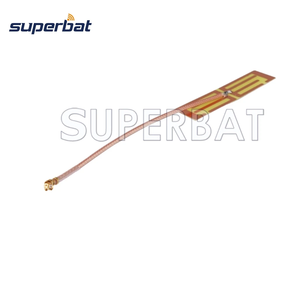 Superbat 5dbi 700-2600Mhz 4G LTE Antenna Internal with U.FL Female Right Angle Connector RG178 Cable 70cm