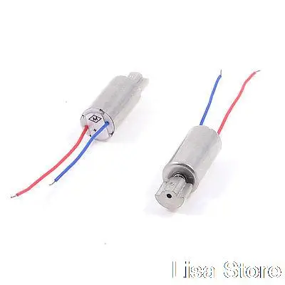 2 Pcs 8000RPM Speed DC 1.3V 6mm x 12mm Magnetic Micro Coreless Vibration Motor