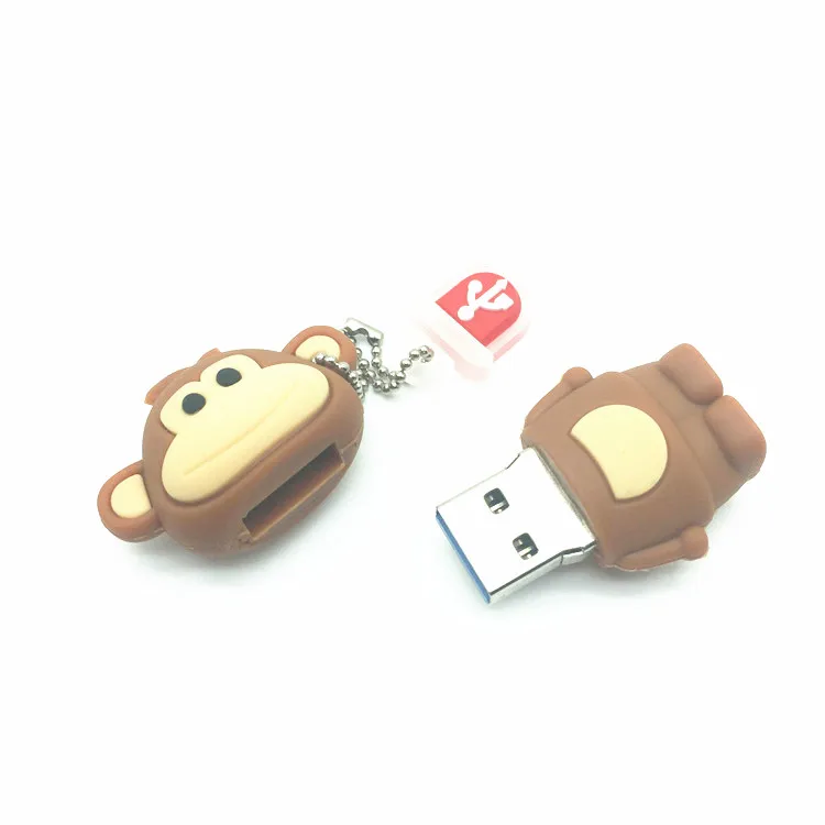 Memoria USB con forma de zodiaco chino, unidad Flash con forma de serpiente, Animal, pollo, conejo, Tigre, mono, 8GB, 16GB, 32GB, 64GB