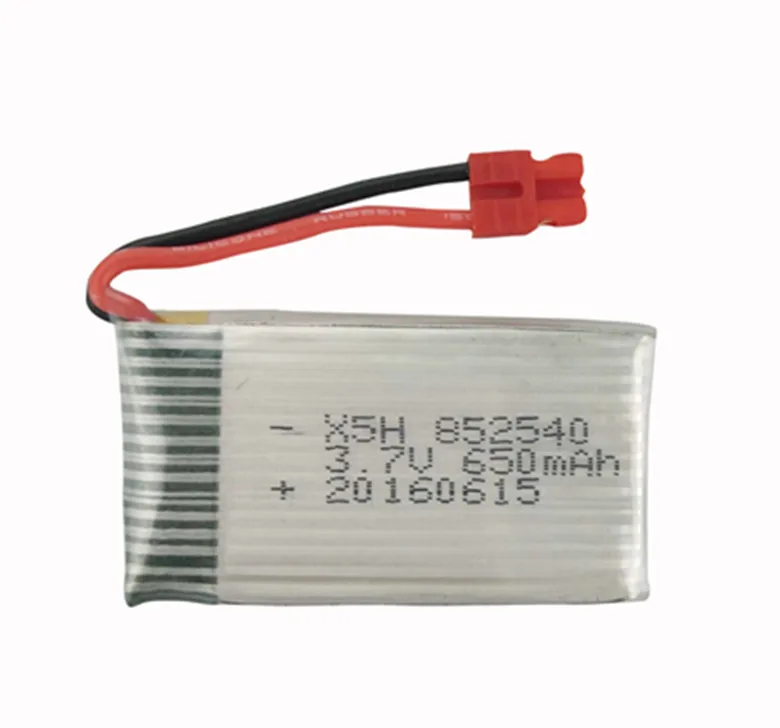 5PCS/Lot  3.7V 650mAh lithium battery and Charger for SYMA X5HW X5HC Quadcopter accessories remote control toy parts