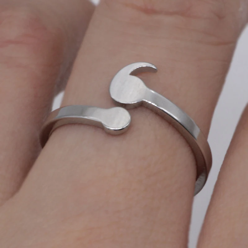 Semicolon Ring Semi colon Ring Heart Suicide Depression Awareness Heart Ring Women Girl Inspiration Jewelry drop shipping YP0046