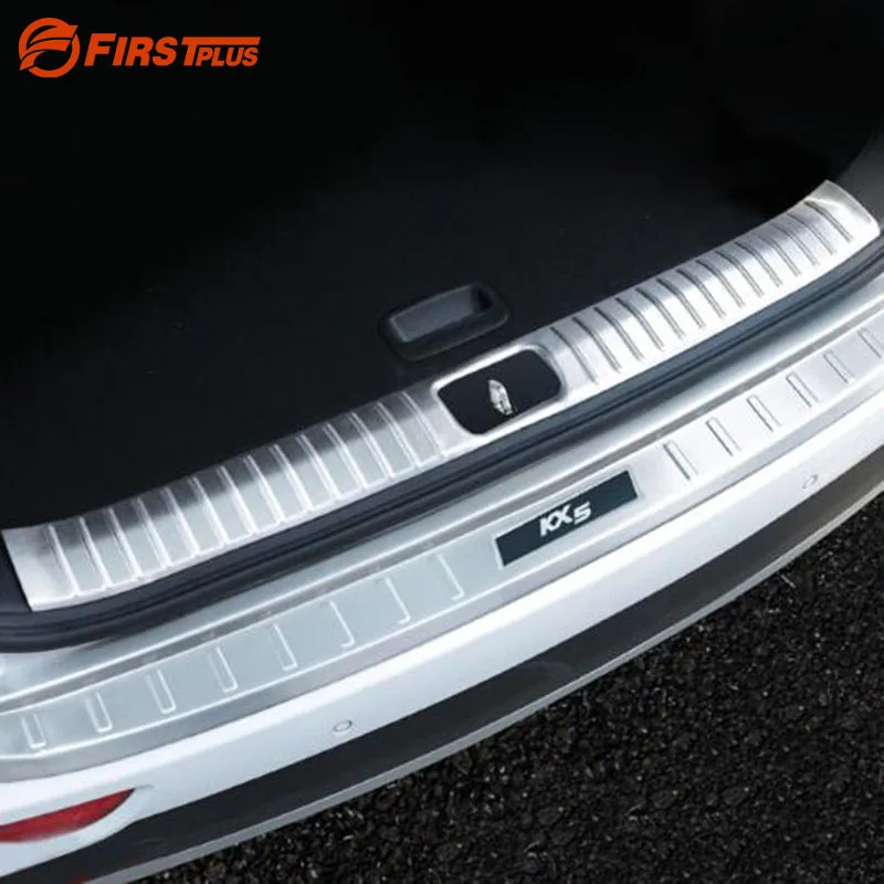 For KIA Sportage QL 2016-2020 Car Rearguards Stainless Steel Rear Bumper Trunk Fender Sill Plate Protector Guard Covers