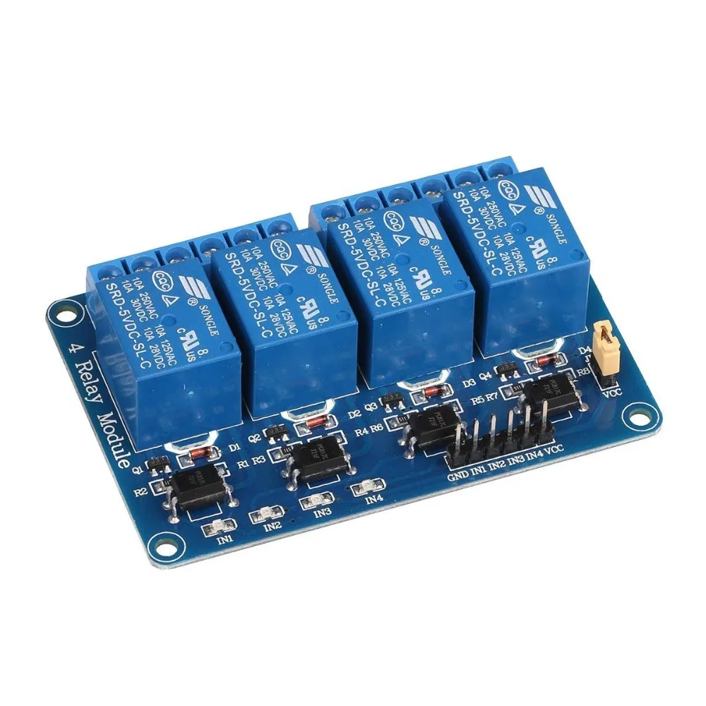 5V / 12V 4 Channel Relay Module for home appliance control