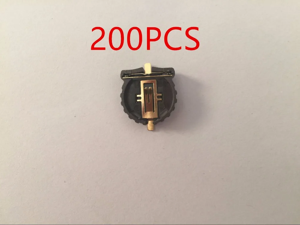 200pcs CR1220 Battery Holder Case SMD gold-plated ML1220 Button Battery Clip Socket