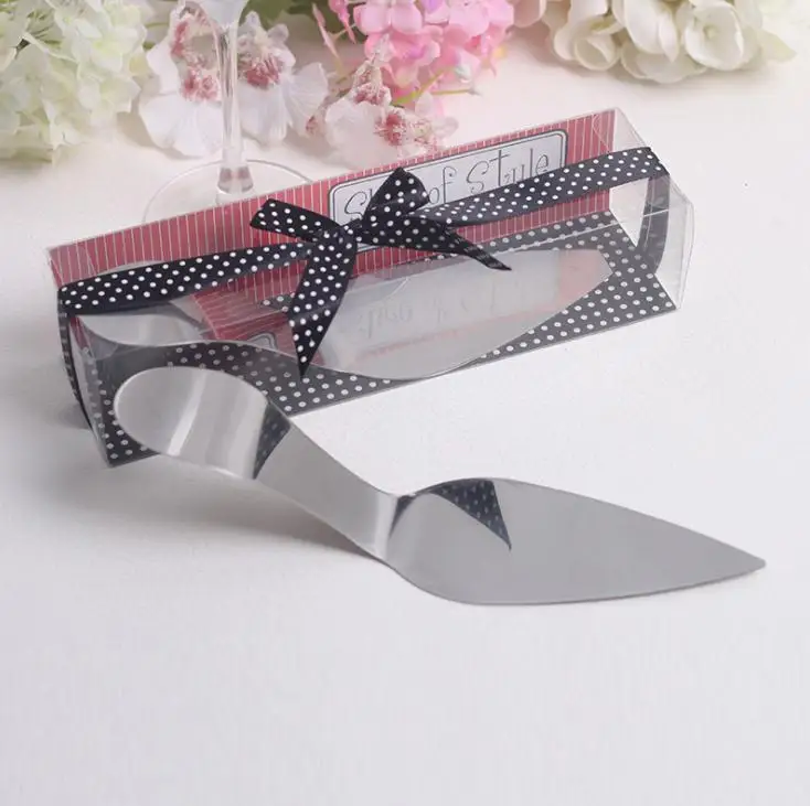 

Wholesale 200pcs creative design european style High Heel Cake Server wedding gifts party favors For Guest free shipping SN912