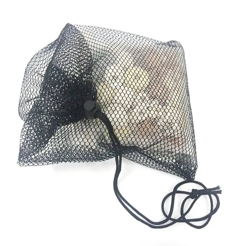 2pcs Rope Black Aquarium Mesh Bag Aquarium Pond Filter Net Bag For Bio Ball Carbon Media Aquarium Fish Tank Isolation Bag